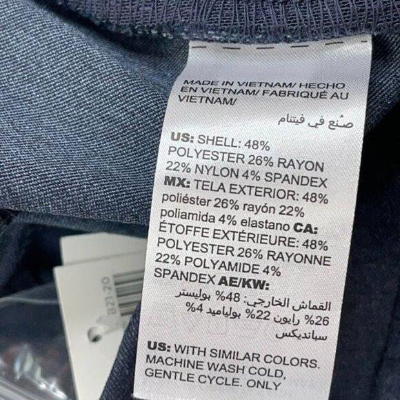 NEW Chico's SIZE 0 (US 4) Brigitte So Slimming Navy Slim Leg Button-Ankle Pants - Picture 8 of 8